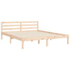ARKEM Bed Frame with Headboard 160x200 Solid Wood,Solid Wood Bed Bed A7D6