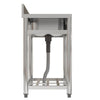 Commercial Sink Stainless Steel Kitchen Single Sink Catering Wash Table +Worktop