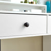 Dressing Table Set with 3 Colours LED Lights Mirror Vanity Makeup Desk 5 Drawer
