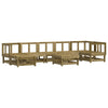 LAPOOH 8 Piece Garden Set Impregnated Wood Pine,Garden Set,Patio J6N9