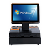 Cash Register POS System 15.6'' Touch Double Screen w/ Printer,Cash Drawer