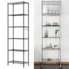 6 Tier Metal STORAGE Rack/Shelving Wire Shelf Kitchen Office Garage Rack 160cm