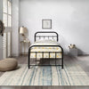 WHITE HOSPITAL STYLE METAL BED FRAME BLACK-BRASS-WHITE SINGLE TO KING