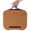 Wood Desk Portable Laptop Desk Tray Knee Pillow Table Ipad Slot Writing Table