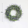 Artificial Lavender Wreath Flower Garland Front Door Wall Hanging Decoration New