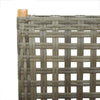 Reclining Garden Chairs 6 pcs Grey Poly Rattan and Solid Wood N9R8