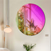 Unique Round Wall Mirror Iridescent Accent Mirror Dreamland Rainbow Mirror Girls