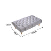 100cm Chesterfield Footstool Coffee Table Velvet Pouffe Stool Bed Bench Chair UK