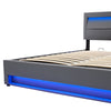 Ottoman Bed Storage Bed Gas Lift Bed Frame With Headboard 4ft6 Double Grey