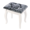 Vintage Vlevet Dressing Table Stool Makeup Chair Soft Padded Cushion Piano Seat