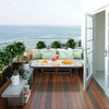 Garden Table Folding Mesh Chair Balcony Coffee Bistro Furniture w/ Umbrella Hole
