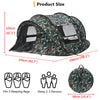 3-4 Man Waterproof Pop up Camping Tent Hiking Outdoor Tent 2 window 2 door floor