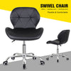 Computer Desk Chair Office Cushioned Chair Chrome Legs Swivel Fabric/PU/Velvet