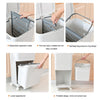 Kitchen Rubbish Waste Bin Recycling Dual Multi Compartment Pedal Dustbins Wheels