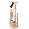 Plush Condo Activity Center for Indoor Cats 164 cm Multi-level Cat Tower