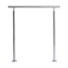 Round Brushed Stainless Steel Rail Balustrade Stair Step Handrail Angle Mobility