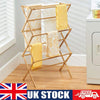 Portable Wooden Clothes Airer Indoor Laundry Clothes Drying Rack Vertical Dryer