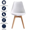 Set of 2 Tulip Dining Chairs Designer Chairs Wooden Home Office Kitchen
