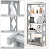 5-Tier Bookshelf Modern Bookcase Home Storage Organizer Wooden Display Rack