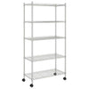 5-Tier Storage Shelf, Shelving Unit for Bathroom Kitchen Bedroom, Storage G9U8