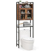 Over-The-Toilet Storage Cabinet Freestanding Bathroom Organizer W/ 2 Mesh doors