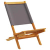 Folding Garden Chairs 6 pcs Anthracite Fabric and Solid Wood S2Z3