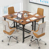 Mobile Computer Desk 120cm Home Office Desk w/ Storage Bag & 2 Headphone Hooks