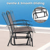 Outdoor Rocking Chair Table Set Garden Patio Glider Chair with Coffee Table