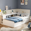 Single Bed with Drawers, Bookcase and Underbed Storage Kids Multifunctional Bed