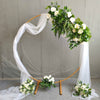 5FT Metal Arch Wedding Backdrop Stand Stage Centerpiece Background Flower Rack