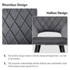 Grey Velvet Dining Chairs of 2 Dining Room Kitchen Chairs Set Modern