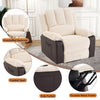 Electric Recliner Massage Heated Vibration Sofa Reclining Lounge Armchair Beige