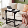 Tilting Top TV Tray Table Adjustable C-shaped Bedroom Bamboo Sofa Side Table