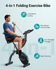 MERACH 4 in 1 Foldable Stationary Exercise Bike with Exclusive APP for Home Gym