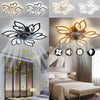 Stylish Ceiling Fan Light Dimmable LED Fan Lamp Bedroom Living Room APP Control