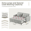 2-Seater Sofa Bed Convertible Chair Double Sleeper 3-in-1 Pull Out Chair