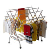 Clothes Airer Drying Rack w/ Shoe Rack & Casters Indoor Outdoor Laundry Stand