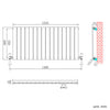 Horizontal Vertical Radiator Flat Panel Oval Column Heating Rad 1800/1600/600