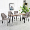 2x Dining Chair PU High backrest Metal Legs Kitchen Home Restaurant Office Room