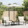 Bulliing Garden Parasol with Steel White 225x225x212 ,Beach Parasol, C5T2