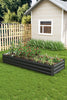Garden Raised Bed Galvanised Steel Outdoor Planter Pot Vegetable Flower Herb Box