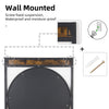 Industrial Wall Mirror Metal Frame Wall Mounted Home Bathroom Fireplace Mirror