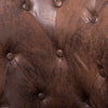 Deep Buttons Tan Distressed Leather Armchair Chesterfield Sofa Tub Accent Chairs