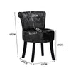 Upholstery Dressing Table Chair Vanity Stool Bedroom Makeup Soft Seat Wood Legs