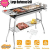 Foldable Charcoal BBQ Grill Stainless Steel Portable Folding Outdoor Barbeque