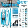 Aqua Spirit Extra Wide Inflatable Stand Up Paddle Board With Fishing Rod Holder