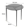Mid Century Side Table Round Glass Coffee Table Leisure Accent Table Balcony Dec