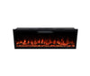2025 50 INCH WIDE LED FLAMES BLACK GLASS TRUFLAME™ WALL MOUNTED ELECTRIC FIRE