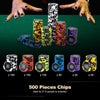 14 Gram Texas Holdem Poker Chip Set 500-Piece Claytec Chips w/ Aluminum Case