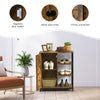 Industrial Storage Cabinet Freestanding Kitchen Cupboard w/3 Open Shelves & Door